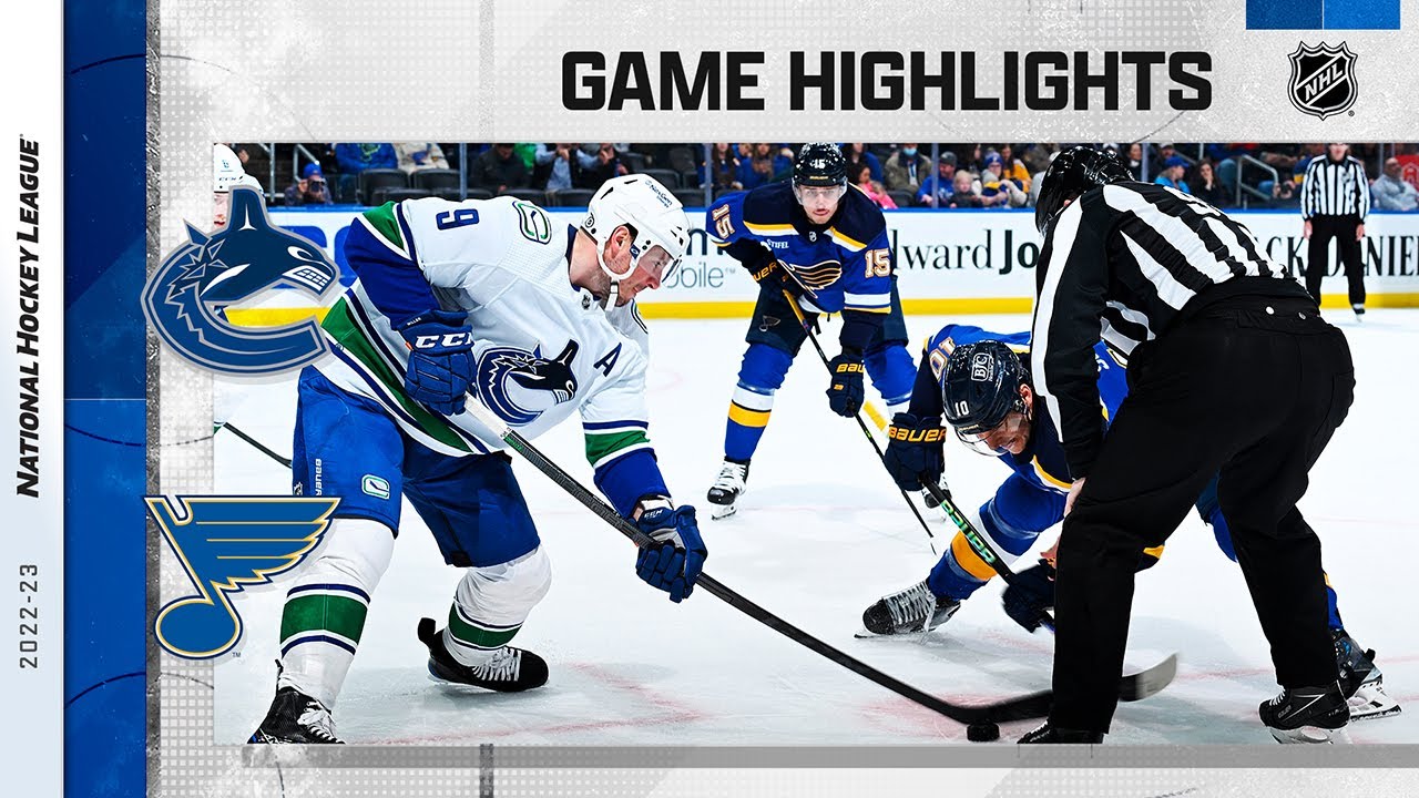 Canucks @ Blues 3/28 | NHL Highlights 2023