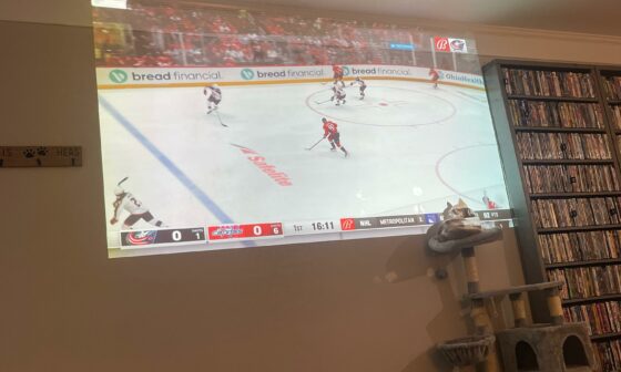 The best way to watch the jackets game!!!