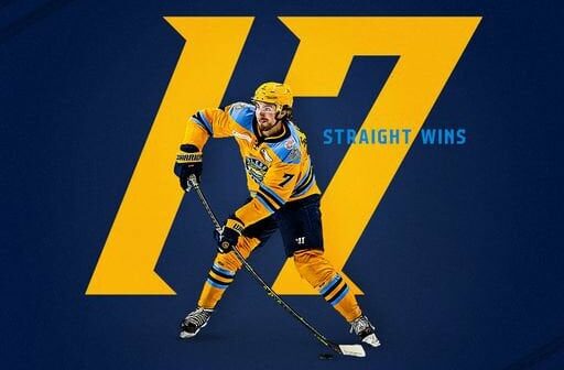 The Toledo Walleye have set a new team record with SEVENTEEN straight wins!