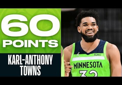 1 year ago today, KAT scored franchise record 60 points