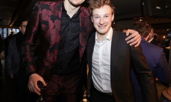 Look at our Adorable Rosy-Cheeked Assassin, Cale Makar with Nikola Jokic!