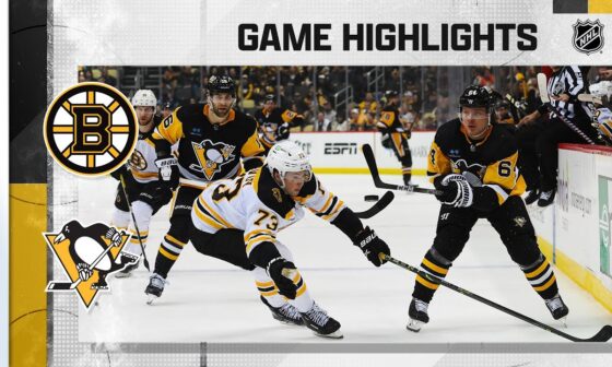 Bruins @ Penguins 4/1 | NHL Highlights 2023
