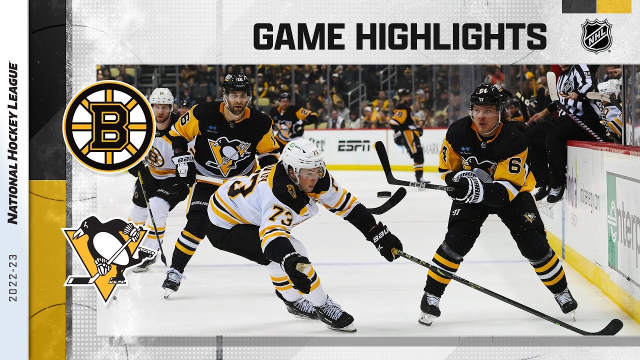 Bruins @ Penguins 4/1 | NHL Highlights 2023