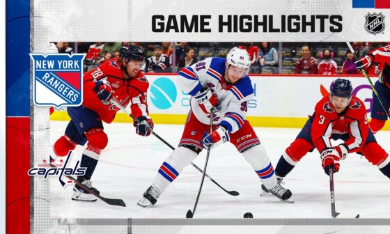 Rangers @ Capitals 4/2 | NHL Highlights 2023
