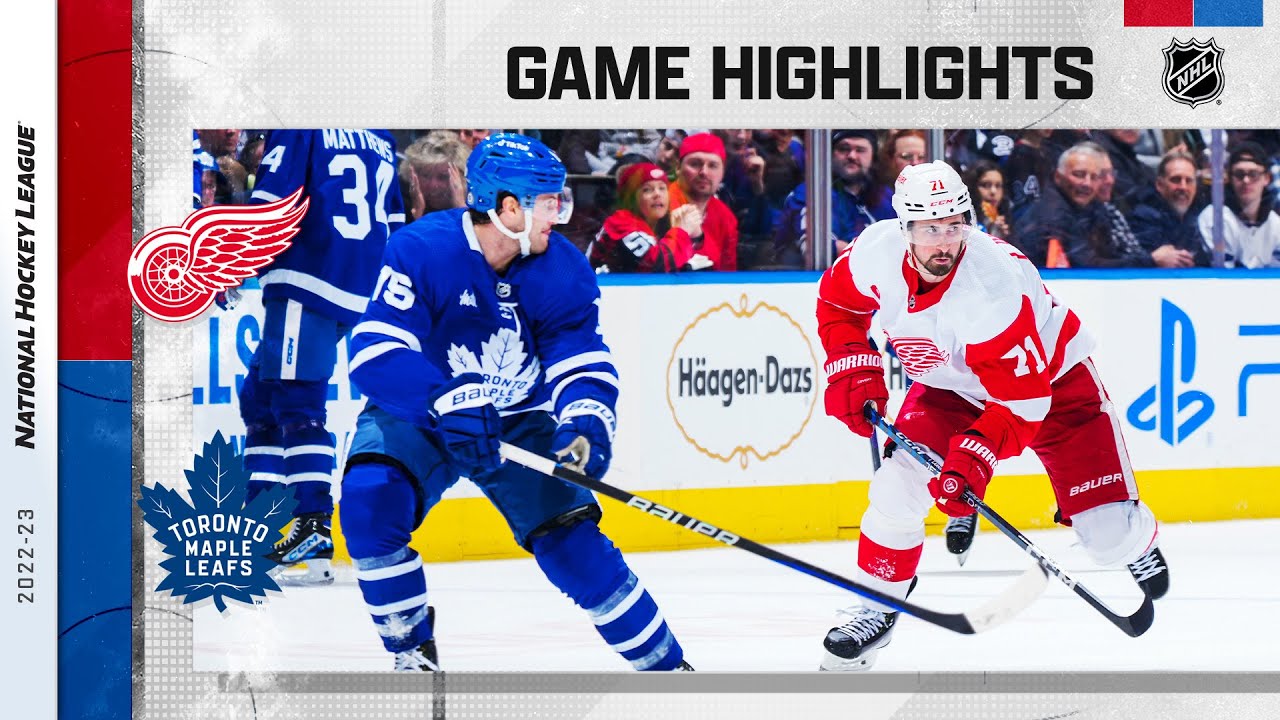 Red Wings @ Maple Leafs 4/2 | NHL Highlights 2023
