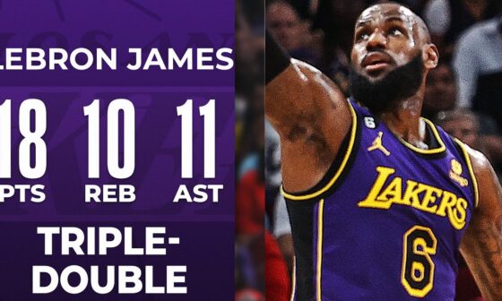 LeBron James Ties Jason Kidd For 4th All-Time In Triple Doubles! | April 2, 2023