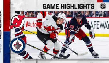 Devils @ Jets 4/2 | NHL Highlights 2023