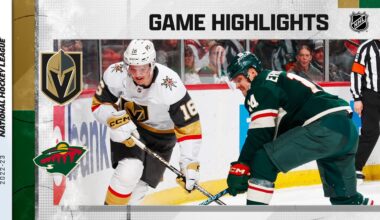 Golden Knights @ Wild 4/3 | NHL Highlights 2023