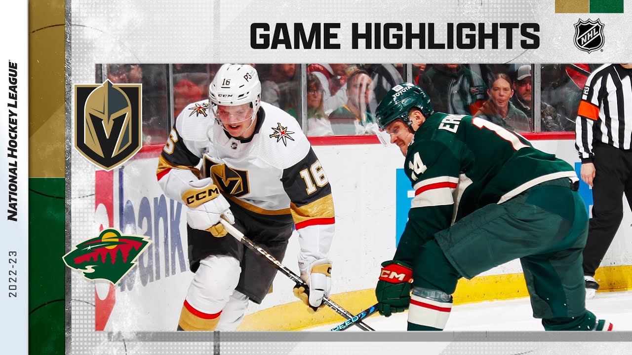 Golden Knights @ Wild 4/3 | NHL Highlights 2023