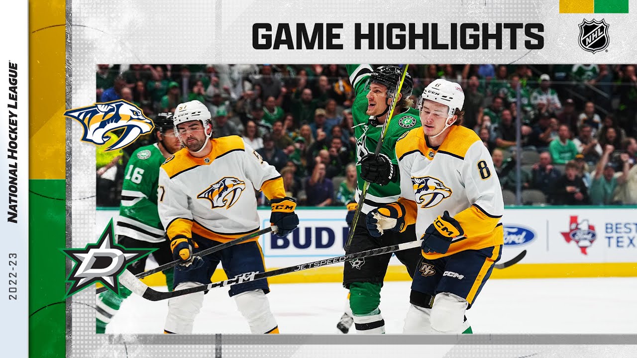 Predators @ Stars 4/3 | NHL Highlights 2023
