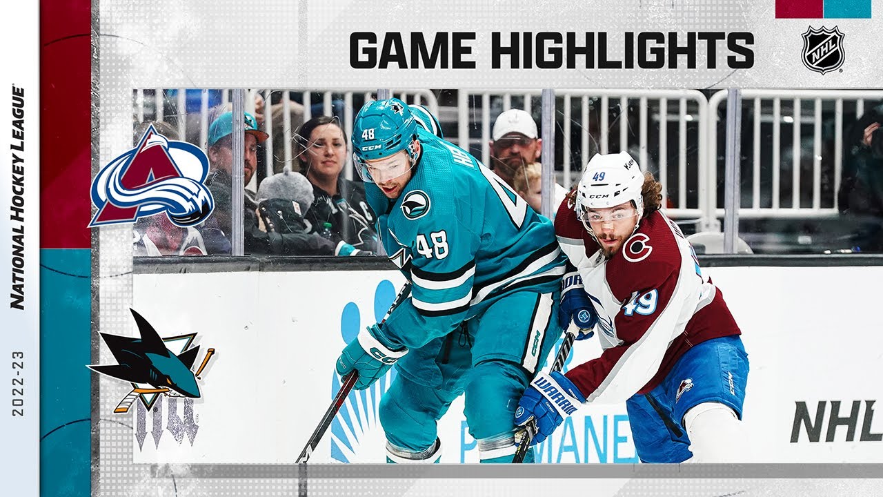 Avalanche @ Sharks 4/4 | NHL Highlights 2023
