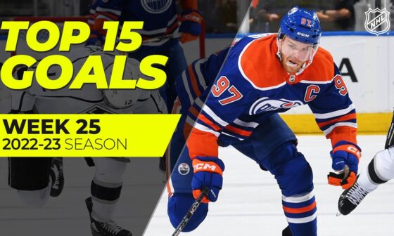 Must-See NHL Goals of Week 25 | McDavid, Lafrenière, Pettersson | 2022-23 Season