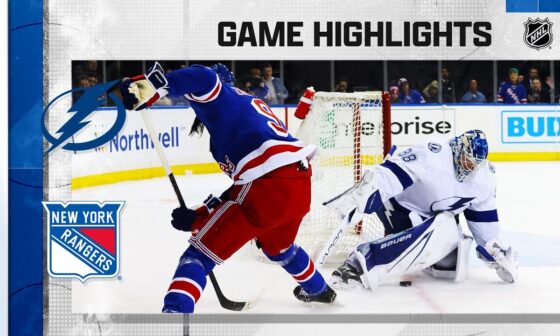 Lightning @ Rangers 4/5 | NHL Highlights 2023