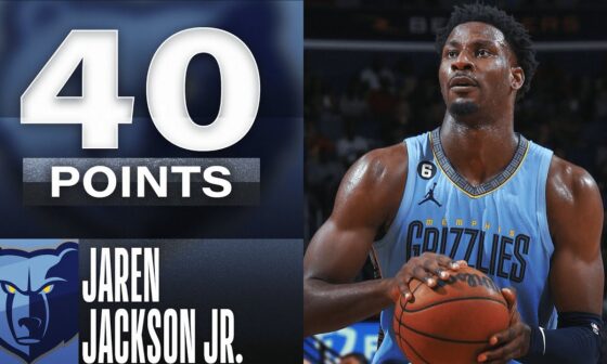 Jaren Jackson Jr. Drops SEASON-HIGH 40 Points vs. Pelicans! | April 5, 2023