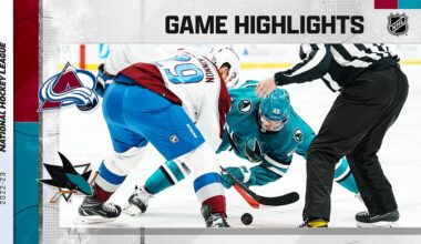Avalanche @ Sharks 4/6 | NHL Highlights 2023