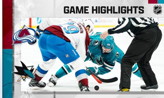 Avalanche @ Sharks 4/6 | NHL Highlights 2023