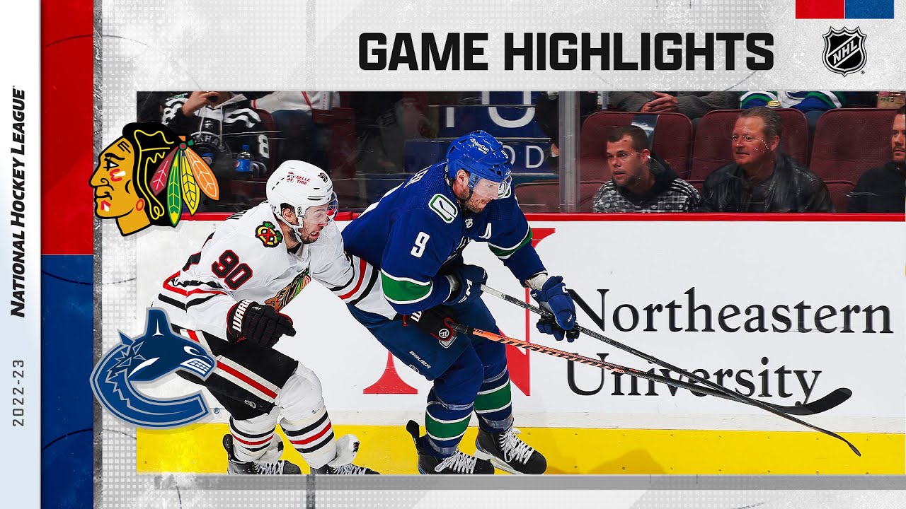 Blackhawks @ Canucks 4/6 | NHL Highlights 2023