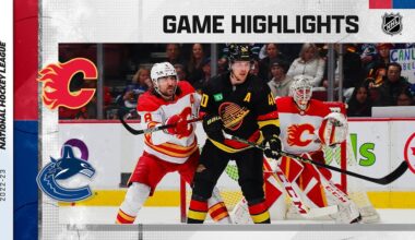 Flames @ Canucks 4/8 | NHL Highlights 2023