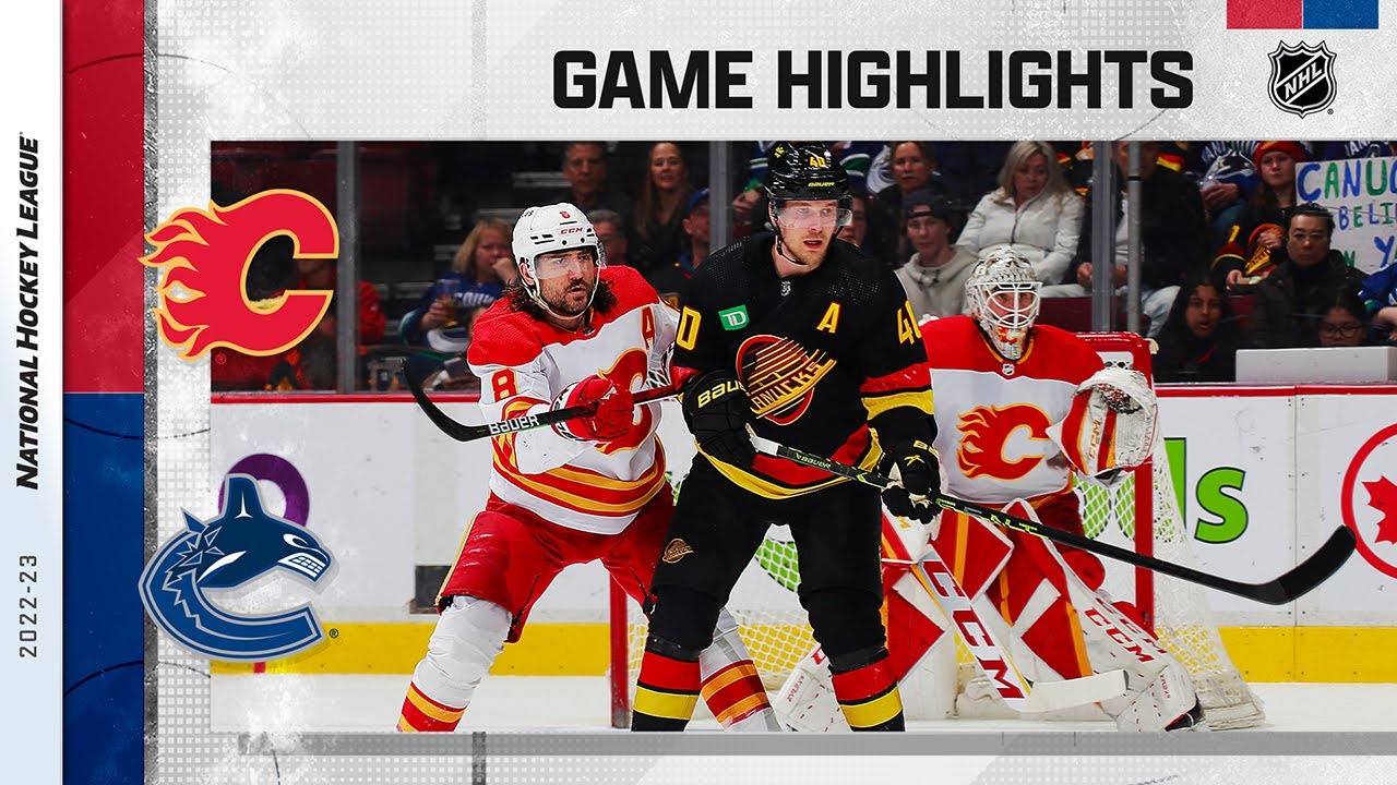 Flames @ Canucks 4/8 | NHL Highlights 2023