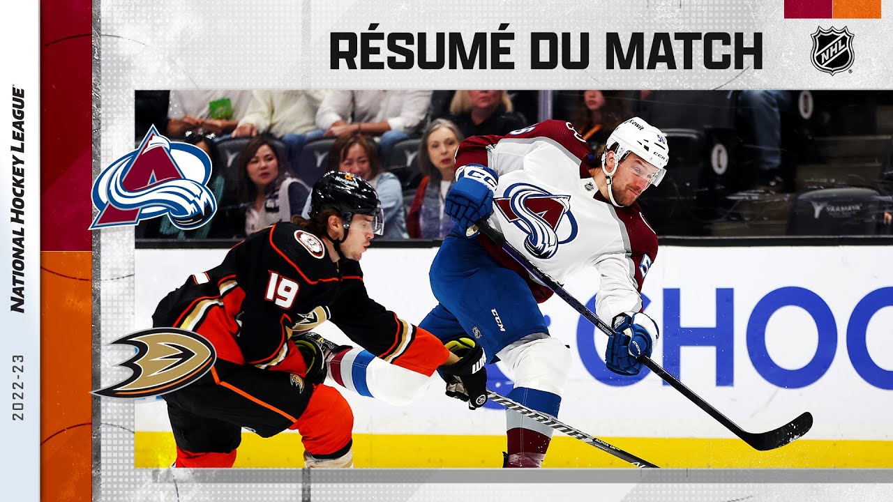 MacKinnon complète la remontée du Colorado | Avalanche @ Ducks | Faits saillants en français 09/04