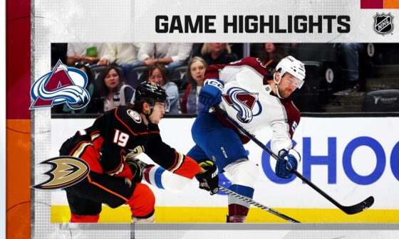 Avalanche @ Ducks 4/9 | NHL Highlights