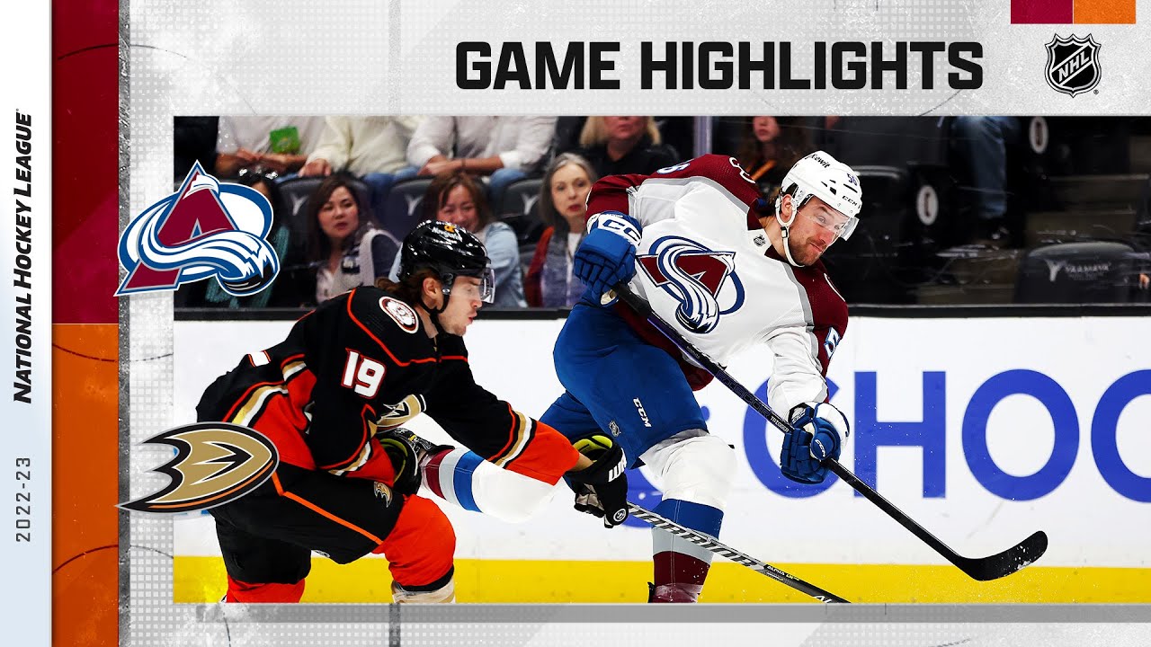 Avalanche @ Ducks 4/9 | NHL Highlights