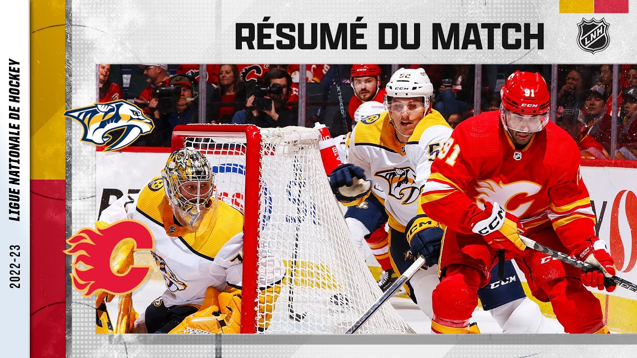 Saros et Nashville éteignent les Flames | Predators @ Flames | Faits saillants en français 10/04