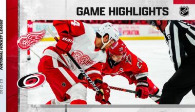 Red Wings @ Hurricanes 4/11 | NHL Highlights 2023