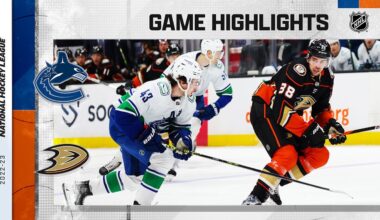 Canucks @ Ducks 4/11 | NHL Highlights 2023