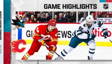 Sharks @ Flames 4/12 | NHL Highlights 2023