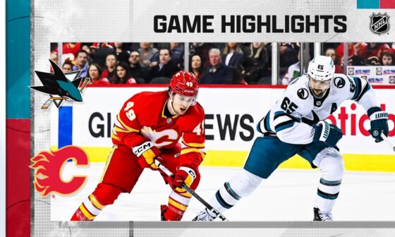 Sharks @ Flames 4/12 | NHL Highlights 2023