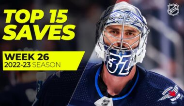 Must-See NHL Saves from Week 26 | Hellebuyck, Lindgren, Demko | 2022-23 Season