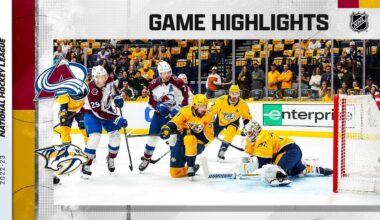 Avalanche @ Predators 4/14 | NHL Highlights 2023