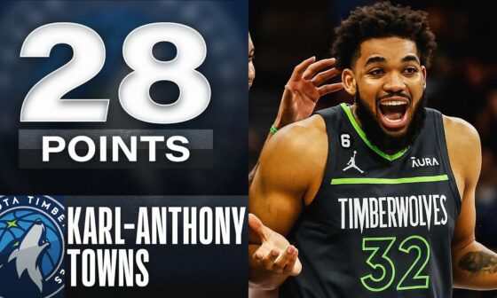 Karl-Anthony Towns GOES OFF For 28 Points In #ATTPlayIn W! | April 14, 2023
