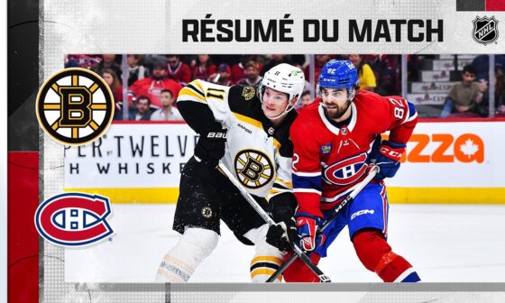 Un 65e gain pour les Bruins | Bruins @ Canadiens | Faits saillants en français 13/04