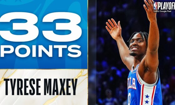 Tyrese Maxey GOES OFF For 33 Points In 76ers Game 2 W! | April 17, 2023