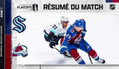 Faits saillants, match no 1 Kraken vs Avalanche