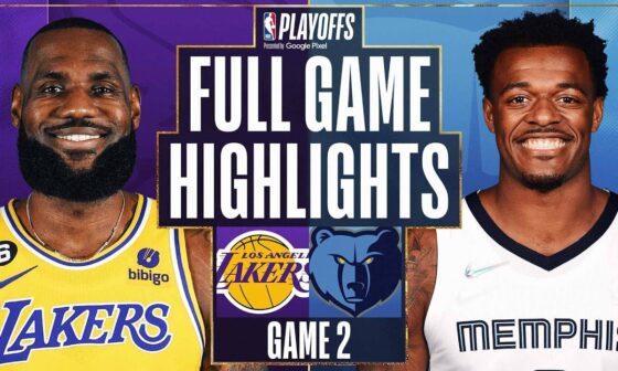 #7 LAKERS  at #2 GRIZZLIES | FULL GAME 2 HIGHLIGHTS | April 19, 2023