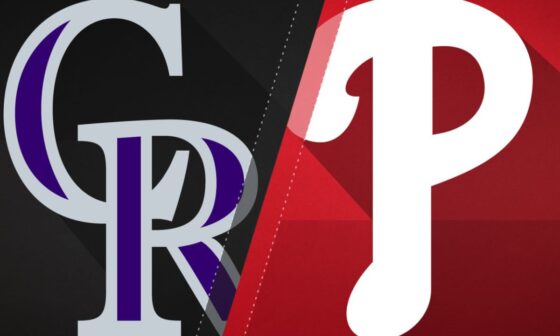 Game Thread: Rockies @ Phillies - Sat, Apr 22 @ 03:05 PM EDT