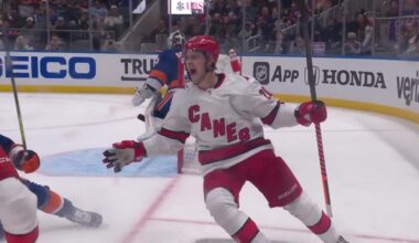 Aho scores franchise-record 20th postseason goal!