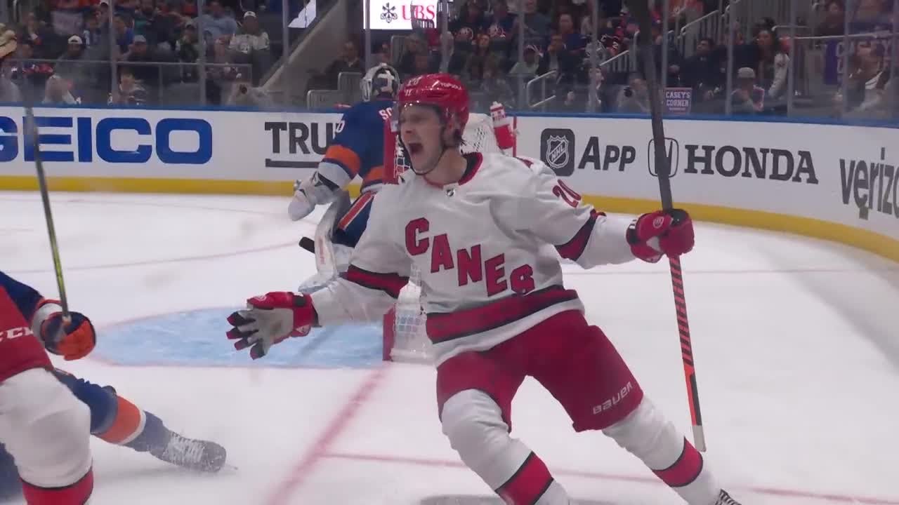 Aho scores franchise-record 20th postseason goal!