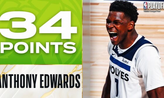 Anthony Edwards' CLUTCH 34 Point Game 4 Performance! 🕷 | April 23, 2023