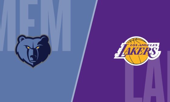 Post Game Thread? Our Grizzlies go down 3-1 to the LA Lakers
