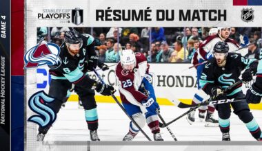 Faits saillants, match no 4 Avalanche vs Kraken