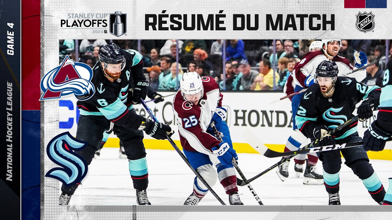 Faits saillants, match no 4 Avalanche vs Kraken