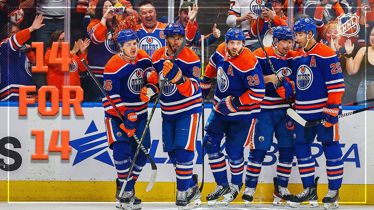 Leon Draisaitl: 14 for 14