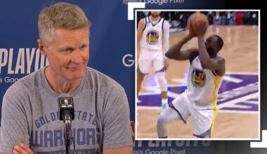 "Draymond Nowitzki" - Warriors Talk Draymond's 4th Quarter Fadeaway In Game 5! 😂 | April 26, 2023