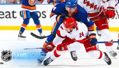 Seth Jarvis, Wes McCauley Mic'd Up for Game 4 of Canes vs. Isles | Mic Drop