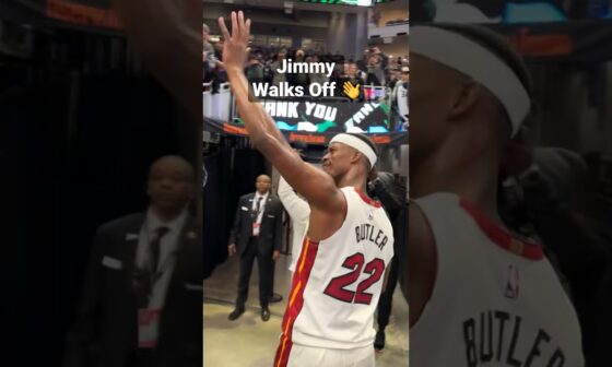 Jimmy Butler Waves Goodbye After Heat Win Round 1! 👋 | #shorts