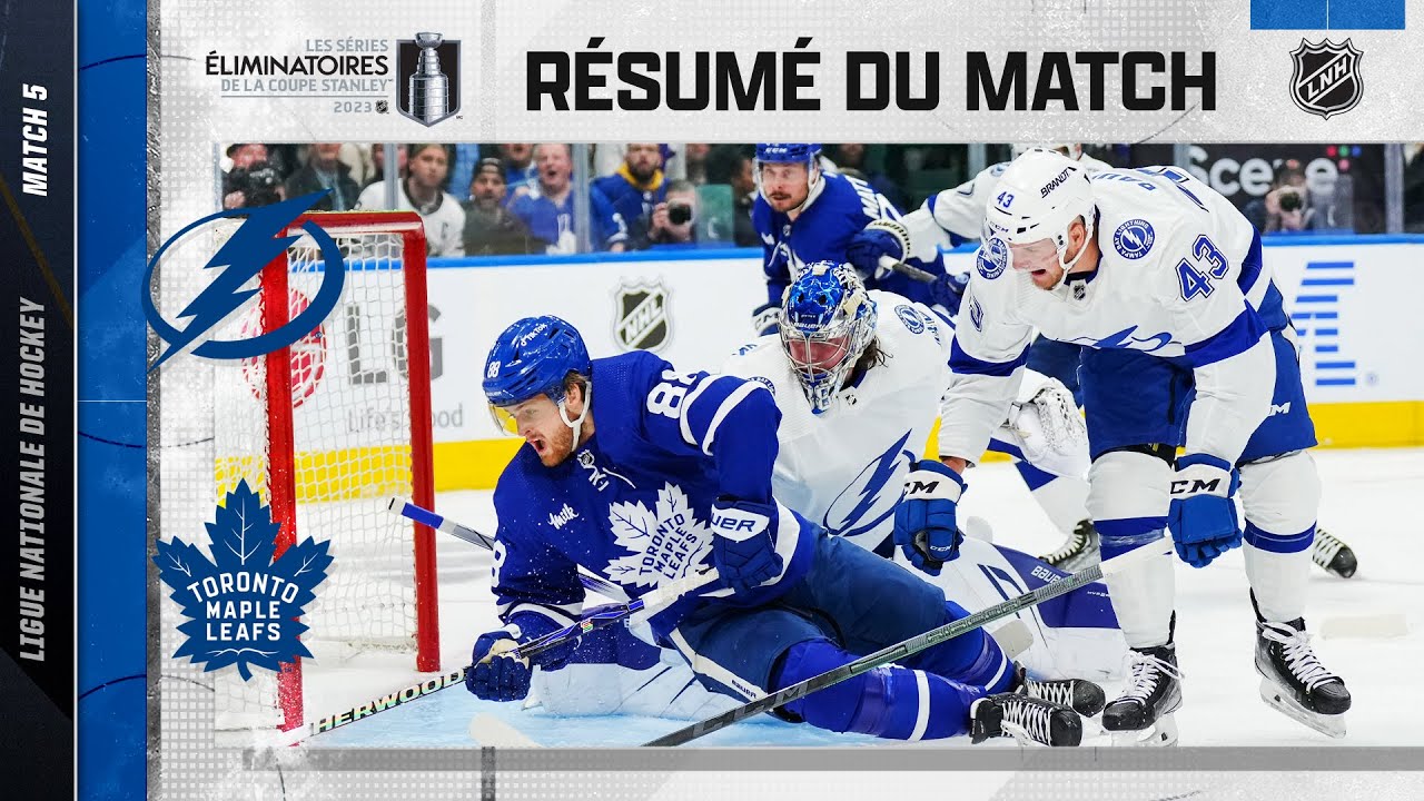 Faits saillants, match no 5 Lightning vs Maple Leafs